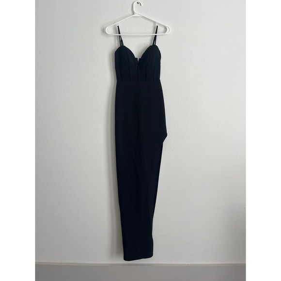 Windsor Dresses & Skirts - Windsor Black Corset Maxi Dress Sweetheart Neckline High Slit Formal Gown Size S